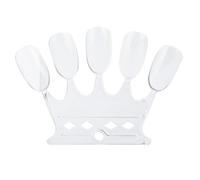 AKLOSIPY 50pcs Conseils de Pratique du Nail Art Outil d'affichage de Couleur de Vernis de Manucure Gel-bâton d'affichage 'ongle en Plastique pour la Pratique et la Vitrine (Transparent)