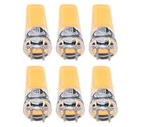 AKLOSIPY 6PCS Ampoule GY6.35 5W COB, Ampoule de Plafond en Silicone 500lm, Blanc Chaud, Efficacité Énergétique, Dissipation Thermique à 360° pour Lustre, Ventilateurs de Plafond, Lampes Murales et