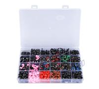 AKLOSIPY 868pcs Les Yeux et le Nez Sont Placés pour des Poupées Artisanales, des Yeux en Plastique Vibrants avec des Rondelles pour une Conception de Jouets en Peluche de Bricolage Facile