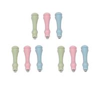 AKLOSIPY 9 PCS Poignée d'étanchéité Ergonomique avec Connexion à Vis Finition Compacte Brillante pour les Tampons de Cire Artisanale et les Projets de Bricolage