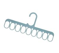 AKLOSIPY 9 Trous Cintre de Vêtements Multifonctionnels pour écharpes Chaussettes et Pantalons - Solution de Garde-Robe à économie d'espace en Vert (Green)