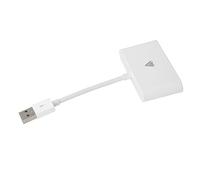 AKLOSIPY Adaptateur de Voiture Compact avec USB vers Type C pour Auto - Appareil Enfichable Portable pour Une connectivité Facile (White)