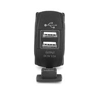 AKLOSIPY Adaptateur Secteur USB 12-24 V 3,1 A pour Voiture, Bateau, Moto et Charge à Courant élevé avec Affichage LED