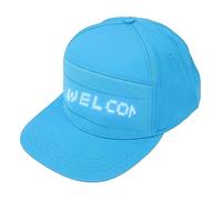 AKLOSIPY Affichage LED de Message Modifiable - Chapeau en Coton pour Halloween et événements, Accessoire de Mode Bleu (Chapeau Bleu Mots Bleus)