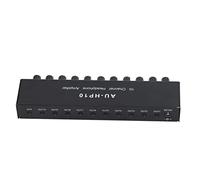 AKLOSIPY Amplificateur de Casque Stéréo à 10 Canaux avec Contrôle de Volume Indépendant, Idéal pour Les Studios et Conférences - Alimentation DC 12V