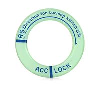 AKLOSIPY Autocollant Lumineux, Beau Badge de Voiture Design avec Porte-clés Qui Brille dans le Noir, pour la Décoration Intérieure de la Voiture (BLUE)