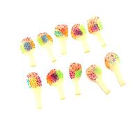 AKLOSIPY Ballons en Latex Néon à Points Fluorescents, 10 Pièces, dans l'obscurité, pour Décoration de Fête, Anniversaires, Mariages, événements Légers (En forme d'étoile à cinq branches)