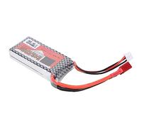 AKLOSIPY Batterie Lipo 7.4V 1300mAh 30C T Plug pour Voitures RC, Bateaux, Avions-Batterie au Lithium Rechargeable Haute Performance