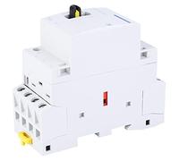 AKLOSIPY BCH8-25M 230V 4P 25A Contacteur Modulaire à Faible Bruit avec Commutateur de Contrôle Manuel pour les Appareils électroménagers (2NO2NC)