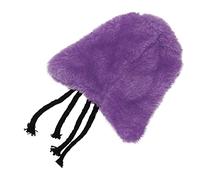 AKLOSIPY Bird Snuggle Hut pour Petits Oiseaux - Couverture en Peluche Lavable à la Main de Couleur Jaune Citron (Purple)