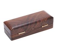 AKLOSIPY Boîte élégante en Bois pour Embout Buccal, Accessoires pour Instruments de Musique Portables pour Saxophone, Design en Palissandre (noyer noir)