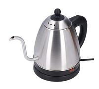 AKLOSIPY Bouilloire à café électrique à Col de Cygne en Acier Inoxydable de 0,2 L - Pot Verseur Manuel Antidérapant avec Chauffage Rapide de 1360 W