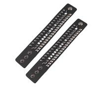 AKLOSIPY Bracelets Vintage Punk à Rivets, 2 Pièces, Multicouches en Faux Cuir, Manchette pour Accessoires élégants