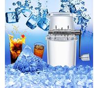 AKLOSIPY Broyeur de Glace Portable .25L Manuel rasé de Glace rasé avec des Lames en Acier Inoxydable pour la Maison et le Plaisir en Plein Air (Transparent)
