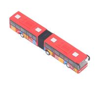 AKLOSIPY Bus en Alliage à Tirer vers l'arrière, Longueur étendue, Structure Complète, Modèle de Véhicule de Bus éducatif en Alliage, Jouet Rouge pour Enfants de 3 Ans et Plus - en de Zinc moulé