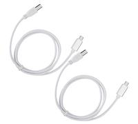 AKLOSIPY Câble de Connecteur de Piano électrique V8, 2 Pièces, USB vers Type B pour Connexion Musicale Universelle MIDI/tablette PC