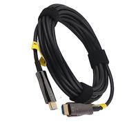 AKLOSIPY Câble d'interface Multimédia HD à Fibre Optique 4K, Ultra Haut Débit 18 Gbit/s pour Pro, Compatible HDR10, ABS, 15 M/49,2 Pieds (5M / 16.4Ft)