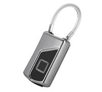 AKLOSIPY Cadenas de Reconnaissance d'empreintes Digitales avec USB et IP66, Haute sécurité pour une Utilisation en Extérieur et un Accès Facile