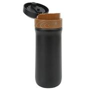 AKLOSIPY Cafetière Portable en Plein Air Presse Française - Tasse de Voyage en Acier Inoxydable isolé avec un Juron pour le café Chaud en déplacement!