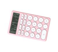AKLOSIPY Calculatrice de Poche Multifonctionnelle avec Grand écran pour Usage Scolaire - Design Mignon en Bleu (Rose)