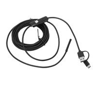 AKLOSIPY Caméra AN100-5.5 Caméra d'Inspection Endoscopique HD, Mm avec LED Serpent Flexible IP67 pour Téléphone PC Inspection de Drainage de Pipeline de Moteur de Voiture 2M (1m)