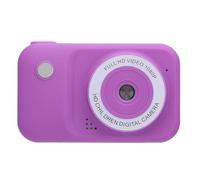 AKLOSIPY Caméra Vidéo Numérique 1080P 3MP Avant Arrière Double Objectif Autofocus Mignon Compact Mini Enfants Portable avec 2 Pouces Anti Lumière Bleue Écran pour Cadeaux d'anniversaire (Purple)
