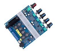 AKLOSIPY Carte d'amplificateur de Caisson de Basses Haute Puissance à 2 Canaux avec TPA3116D2, Alimentation 12-24 V CC, Système de Contrôle