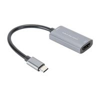 AKLOSIPY Carte Vidéo Z29A vers Entrée 4K de Type C, Sortie 1080P, Périphérique de Jeu USB C pour PC, Streaming OBS, Enregistrement de Diffusion en Direct, Gris argenté, Plug and Play, Aucun Pilote