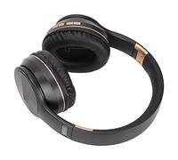 AKLOSIPY Casque ELB4 - Écouteurs Pliables Multifonctionnels pour Le Sport et Les Jeux (Or Noir)