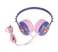 AKLOSIPY Casque Filaire Dinosaure Mignon pour Enfants avec Bandeau et Microphone, Son Stéréo 3,5 Mm pour PC et Tablettes Bleu (Purple)