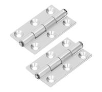 AKLOSIPY Charnière Plate en Aluminium, 2 Pièces, avec Axes de Douilles pour Quincaillerie de Porte et Conception