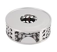 AKLOSIPY Chauffe-Théière élégant en Acier Inoxydable avec Design Creux | Chauffe-bougie Compact pour l'expérience du thé (Trou irrégulier)