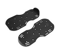 AKLOSIPY Chaussures à Pointes d'aérateur de Pelouse Manuel avec Sangle à Boucle en Métal pour Un Jardinage Efficace et Facile Noir (Black)