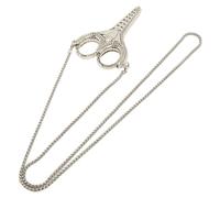 AKLOSIPY Ciseaux à Broder Rétro Exquis, Kit de Couture en Acier Inoxydable avec Chaîne Fourreau pour l'artisanat et la Couture, Argent