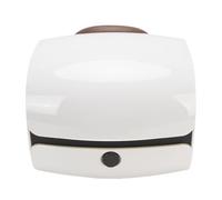 AKLOSIPY Coffre Arrière de Moto ABS, capacité de 32l, Résistant à la Pluie, Fixation Rétractable et Mécanisme d'attache de sécurité avec Serrure pour Le Cyclisme, Gris argenté (Blanc Brillant)