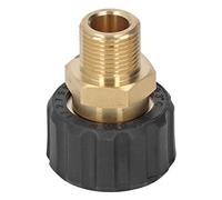 AKLOSIPY Connecteur de Tuyau de Lave-glace à Pression 5000psi Pièces de Remplacement Accessoires Femelle G3 / 8 à Femelle M22 14 Mm pour une Performance Optimale (Mâle G3/8 vers Femelle M22 15mm)