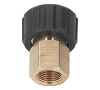 AKLOSIPY Connecteur de Tuyau de Lave-glace à Pression 5000psi Pièces de Remplacement Accessoires Femelle G3 / 8 à Femelle M22 14 Mm pour une Performance Optimale (Femelle G3/8 vers Femelle M22 15mm)