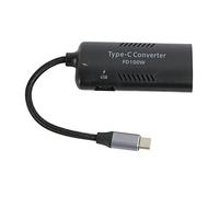 AKLOSIPY Convertisseur d'alimentation pour Ordinateur Portable à Charge Rapide PD3.0 Adaptateur de Type C de Type C avec Un Port USB, ABS & Nylon Design (DC5521/5525 Femelle vers)