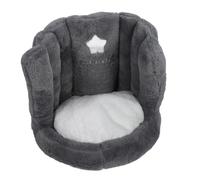 AKLOSIPY Coussin de Chaise de Sol Confortable avec Soutien au Dos - Oreiller sans Glissement pour la Maison, Le Bureau et Les Enfants en Bleu (Gray)