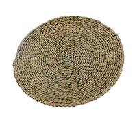 AKLOSIPY Coussin Tatami Rond en Paille pour Zen, Yoga, Cérémonies du thé et Décoration d'intérieur - Tapis de Sol Confortable pour une Utilisation Intérieure et Extérieure