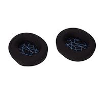 AKLOSIPY Coussinets d'oreille de Remplacement pour 3 5 7 Pro, Compatibles avec ATH-M50X M40X, HD280 Pro, MDR-7506, Oreillettes en Cuir protéiné Souple avec écran en Soie Blanche, (Oreillettes