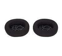 AKLOSIPY Coussinets d'oreille de Remplacement pour 3 5 7 Pro, Compatibles avec ATH-M50X M40X, HD280 Pro, MDR-7506, Oreillettes en Cuir protéiné Souple avec écran en Soie Blanche, (Coussinets