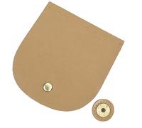 AKLOSIPY Couvercle à Rabat à Bac à Rabat en Cuir Authentique Polyvalent Accessoire avec des Trous Prélets pour Une Installation Facile (Beige)