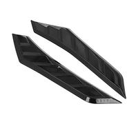 AKLOSIPY Couvercle de Capot en Caoutchouc Brillant pour évents de Capot, Garniture de Ventilation de Décorative pour Voitures, Aucun Perçage Requis