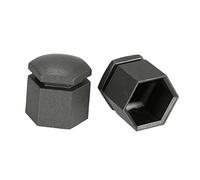 AKLOSIPY Couvercles Noirs D'écrou de Roue de Voiture de 17mm, Jeu de Capuchons de Boulons de 20 Pièces pour Améliorer la Protection de la Finition