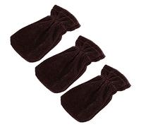 AKLOSIPY Couvre-pédales de Piano Pleuche 3 Pièces, Accessoires de Protection pour Instruments de Musique de Couleur café (Café)