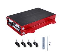 AKLOSIPY Cric de Levage pour Moto avec Manivelle à 4 Roues, Plate-forme Large, Support de Levage Central Pliable pour Vélos de Tourisme Street Cruiser