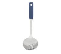 AKLOSIPY Cuillère de Service 304 avec Manche en Silicone - Cuillère de Cuisson en Acier Inoxydable pour Soupe, Mélanger, Badigeonner - Passe au Lave-vaisselle, Ustensile de Cuisine pour la Maison,