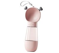 AKLOSIPY Distributeur de Bouteilles Portable pour Chien avec Large Auge et Design Ergonomique, Idéal pour Les Aventures en Plein Air, 350 ML et 200 ML, Nuages (Rose Mignon)