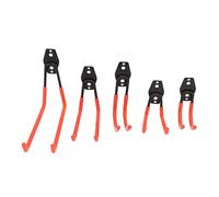 AKLOSIPY Double Crochets de Rangement de Garage, 5 Pièces, pour échelle, Chaise et Cintre à Outils, Support Mural avec Kit d'installation Complet, (ORANGE)